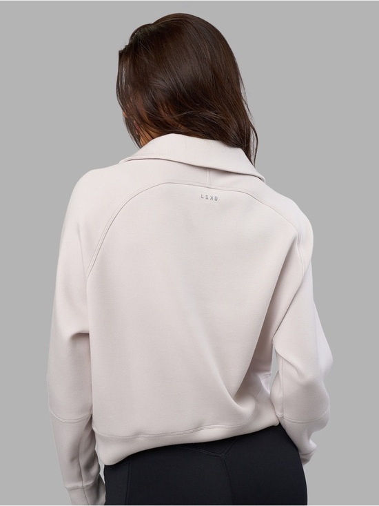 24. LSKD • $110 Elevate SoftTouch 1/2 Zip Sweater - light purple PTP 25” ++ - Picture 2 of 6